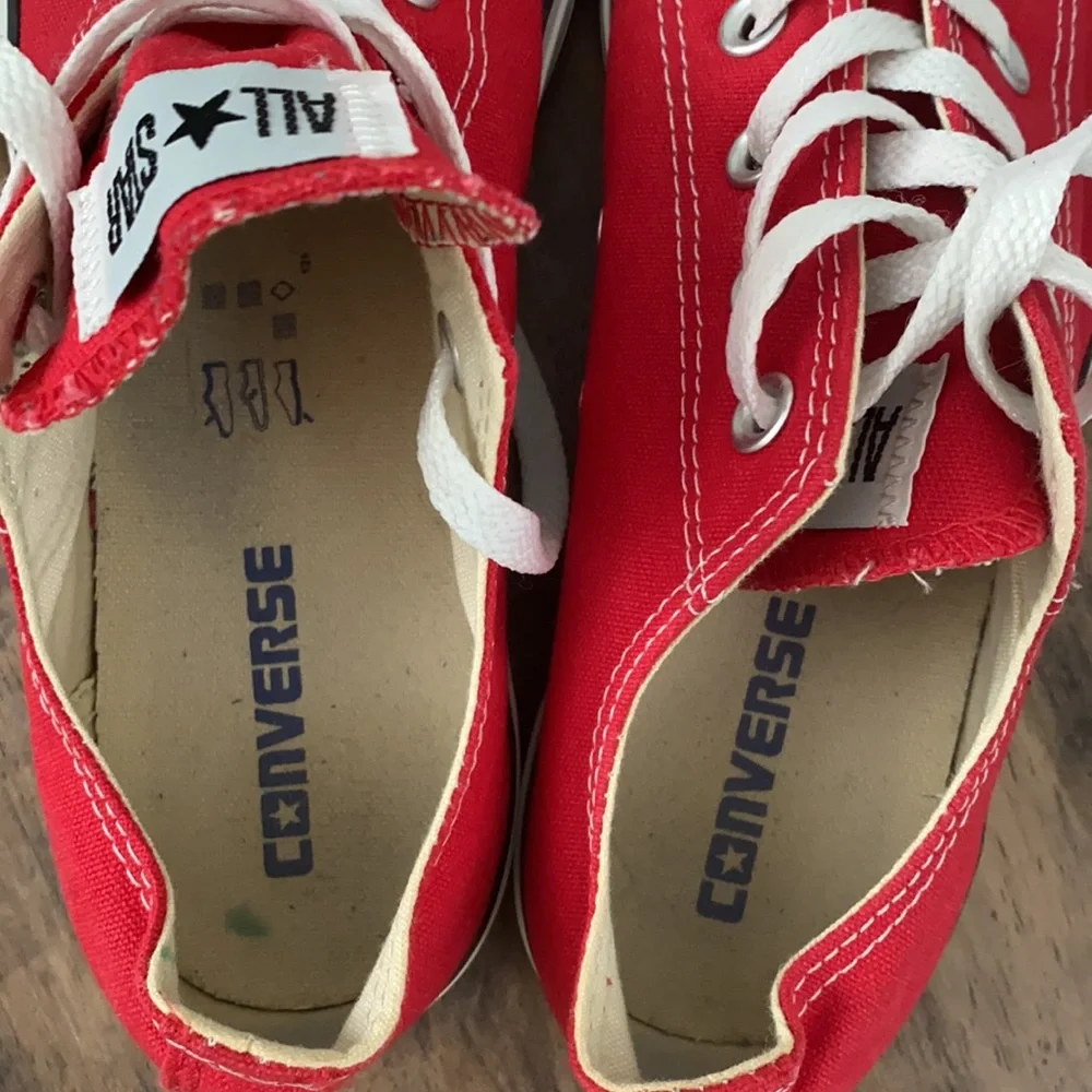 Converse All Star Low Top Sneakers - Red - Picture 6 of 9